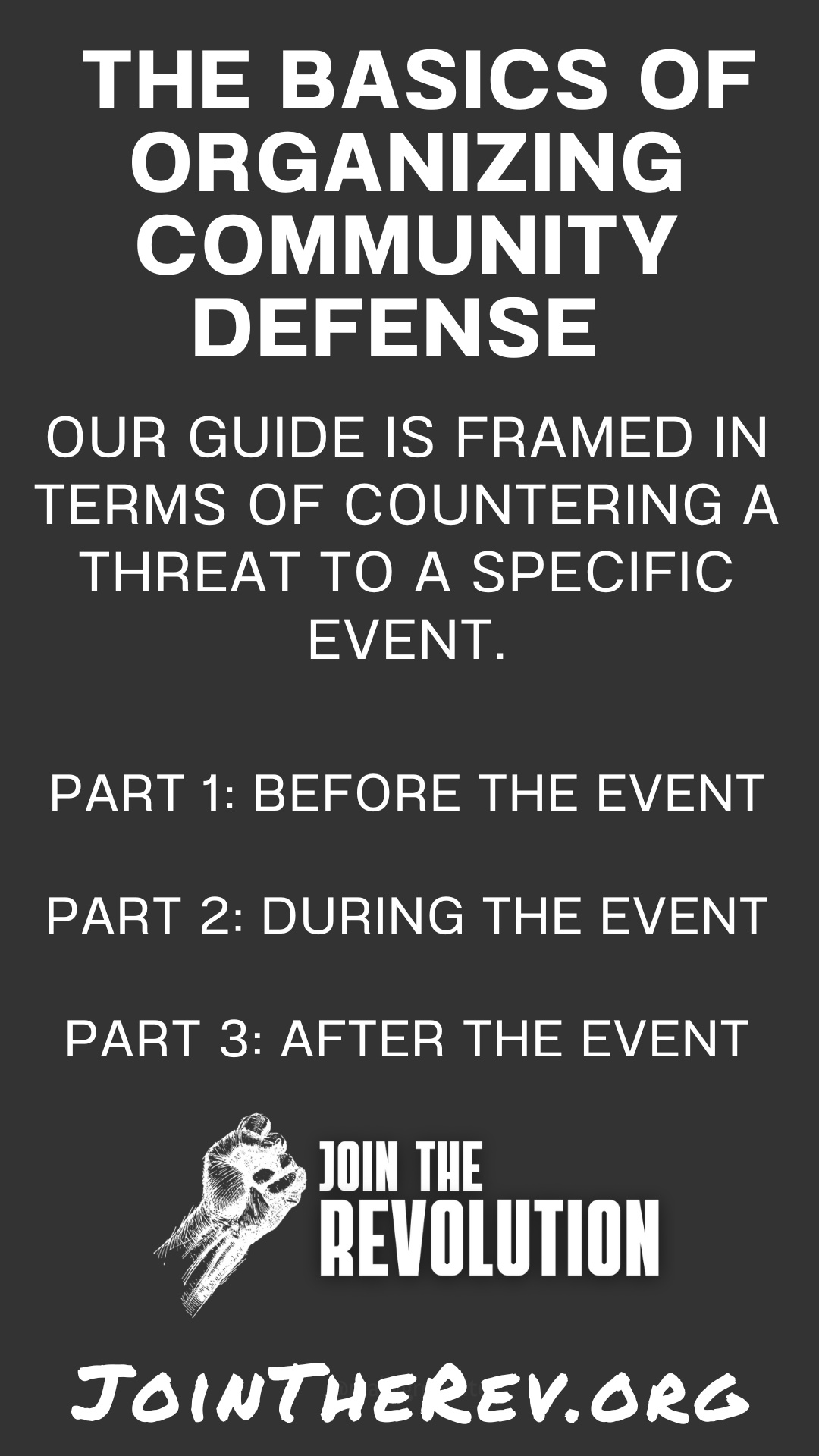 The Basics of Organizing Community Defense Page 2